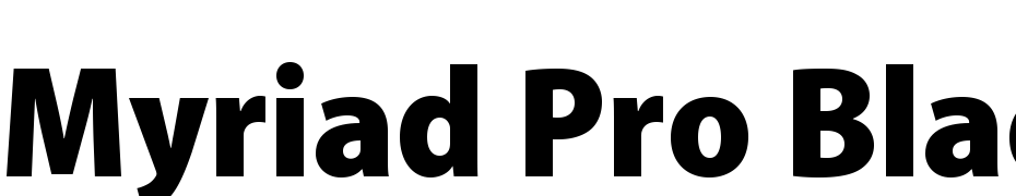 Myriad Pro Black Semi Condensed Font Download Free